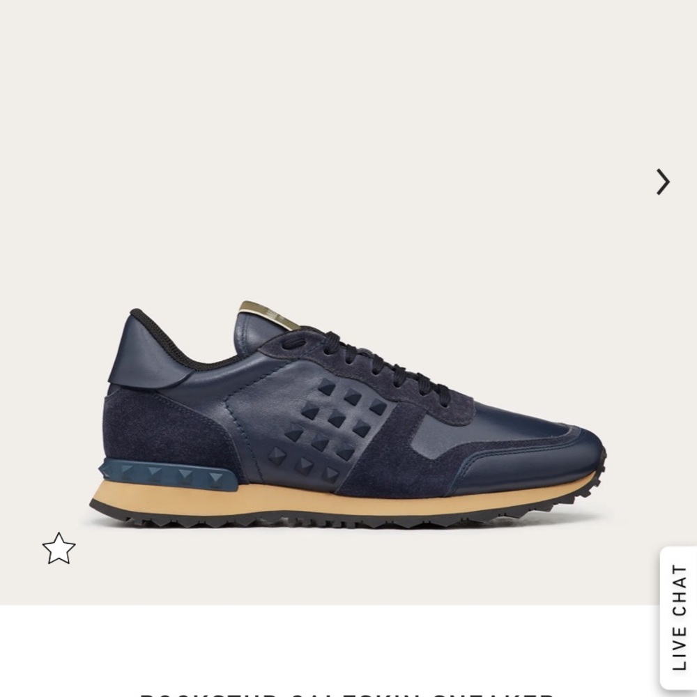 VALENTINO ROCKSTUD CALFSKIN SNEAKER